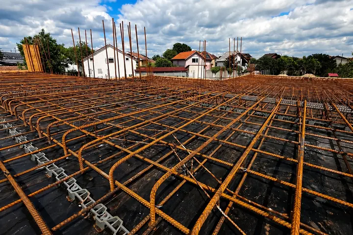 Armătură placă de beton