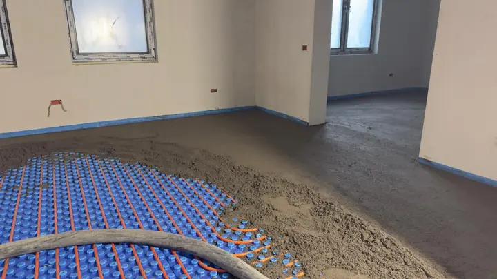 Turnarea șapei peste încălzirea prin pardoseală